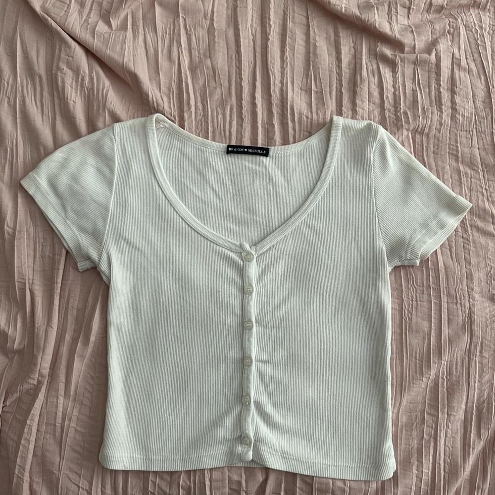 white brandy melville top